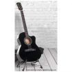 Karrera Acoustic Cutaway 40in Guitar - Black