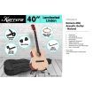 Karrera Acoustic Cutaway 40in Guitar - Natural