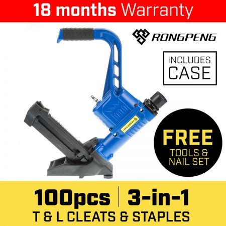 3-in-1 Pneumatic Flooring Air Nail Gun Nailer