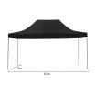 Wallaroo 3x4.5m Pop Up Gazebo - Black