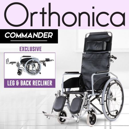 Orthonica Recliner Folding Wheelchair - Commander