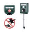 4x Ultrasonic Bird Animal Repeller Solar Powered Repellent