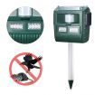 2x Ultrasonic Bird Animal Repeller Pest Repellent with Loudspeaker Alarm & Large Solar Power Plate