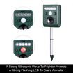 4x Ultrasonic Bird Animal Repellent Solar Powered Pest Repeller W/ LED Indicator