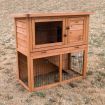 Double Storey Flat Roof Pet Hutch Coop House LA VITA