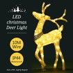 3D Christmas Reindeer Light 10M LED Rope Fairy Xmas Decor Figure - Warm White