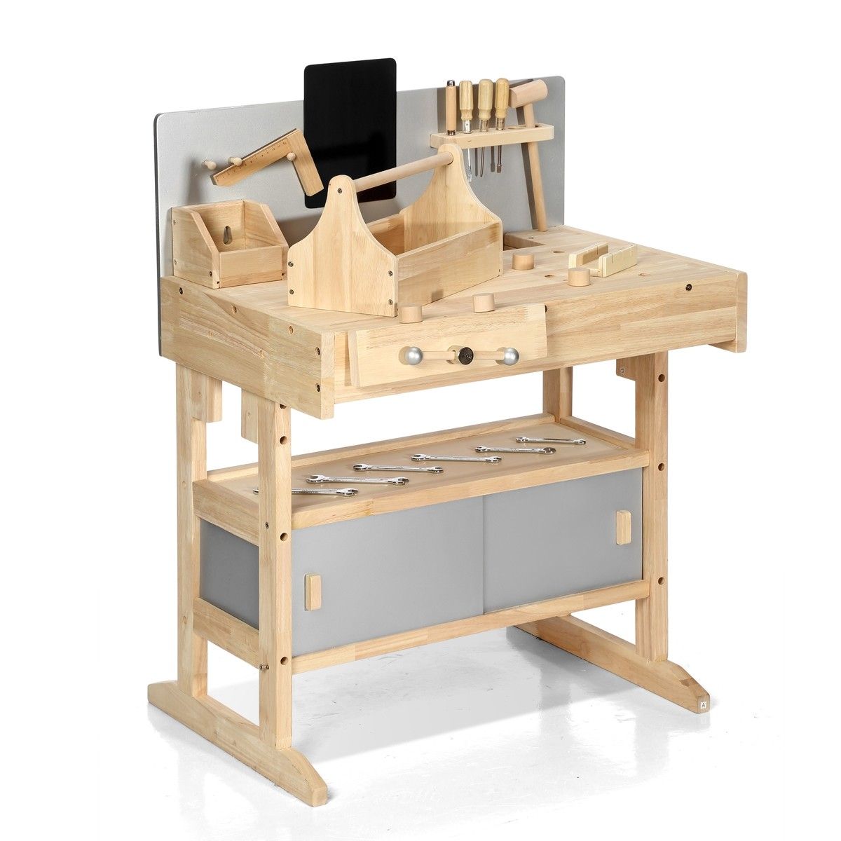 argos wooden tool bench