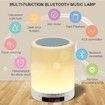 Wireless Bluetooth Speaker Stereo Sound Colorful Touch LED Light Lamp Music Player