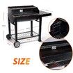 Maxkon BBQ Charcoal Grill Outdoor Portable Barbecue w/ Foldable Side Shelf