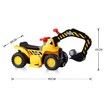 Kids Ride on Digger Electric Excavator Bulldozer Loader Car w/Safety Helmet