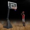 Genki Adjustable 2.45m-3.05m Portable Basketball Hoop System Stand w/Scoreboard