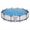 Bestway Swimming Pool 366x76cm Steel Frame Round Above Ground Pools w/ Filter Pump 6473L