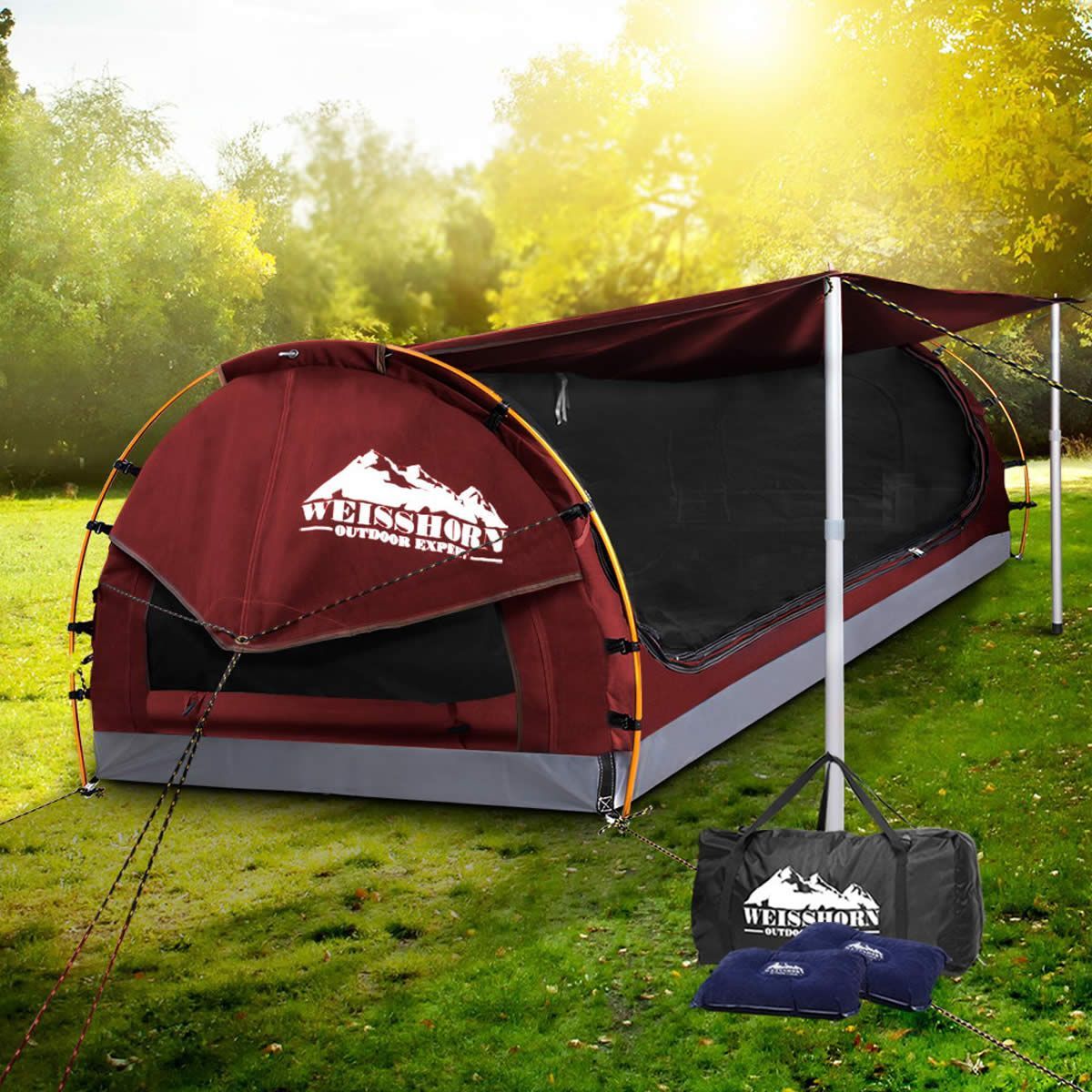 Double Camping Swag Red Crazy Sales