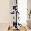 i.Pet Cat Tree 260cm Trees Scratching Post Scratcher Tower Condo House Furniture Wood Blue