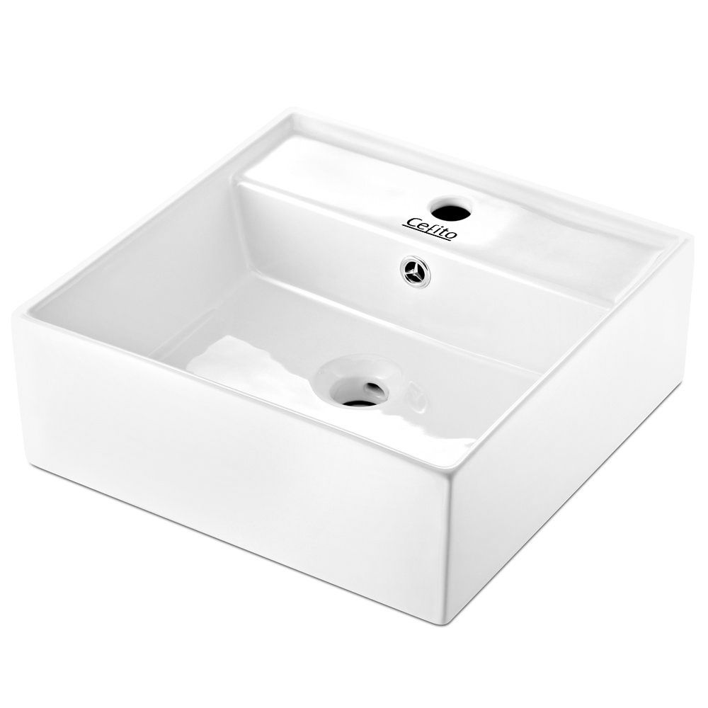 Cefito Bathroom Basin Ceramic Vanity Sink Hand Wash Bowl 41x41cm