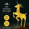 3D Christmas Reindeer Light 10M LED Rope Fairy Xmas Decor Figure - Golden