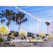 Jingle Jollys Christmas Lights 6Mx3M 600 LED Curtain Light Decorations Cool