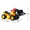 Kids Bulldozer 6V Electric Ride on Digger Car w/Toy Stones & Safety Helmet