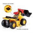 Kids Bulldozer 6V Electric Ride on Digger Car w/Toy Stones & Safety Helmet