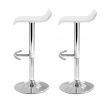 Artiss 2x Bar Stools Adjustable Gas Lift Chairs White