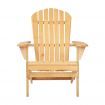 Gardeon Adirondack Outdoor Chairs Wooden Beach Chair Patio Furniture Garden Natural