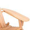 Gardeon Adirondack Outdoor Chairs Wooden Sun Lounge Patio Furniture Garden Natural