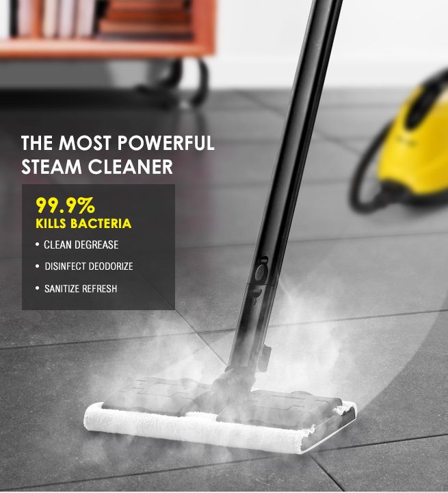 Maxkon Home High Pressure Carpet Floor Window Steam Cleaner w/Indicator