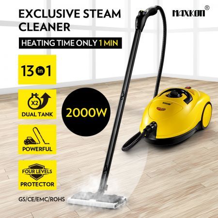 Maxkon 3.4L Commercial Home High Pressure Steam Cleaner Mop Carpet Floor Window