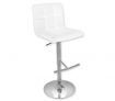 Bar Stool - 4 x PU Leather Padded Contoured Kitchen Furniture Chairs - White - FX-1063A_WHx4