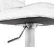 Bar Stool - 4 x PU Leather Padded Contoured Kitchen Furniture Chairs - White - FX-1063A_WHx4