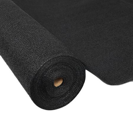 10m Shade Cloth Roll with 90% Shade Block - Black