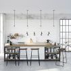 Artiss Bar Stools Kitchen Counter Stools Metal Chairs x2