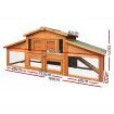 i.Pet Chicken Coop Rabbit Hutch 169cm x 52cm x 72cm Large Chicken Coop Wooden House Run Cage