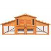 i.Pet Chicken Coop Rabbit Hutch 169cm x 52cm x 72cm Large Chicken Coop Wooden House Run Cage
