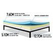 Nighslee King Single Mattress 25.4cm Cool Gel Memory Foam Bed
