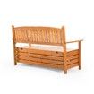 1.5M 3 Seat Wooden Outdoor Garden Storage Bench Chair Box Chest Furniture Timber