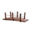 Garden Wooden Rustic Bridge Decoration Decor Outdoor Landscape Rail 160cm