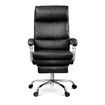 Executive Office Chair Ergonomic Reclining PU Leather Computer Seat w/Footrest