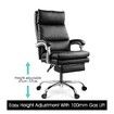 Executive Office Chair Ergonomic Reclining PU Leather Computer Seat w/Footrest