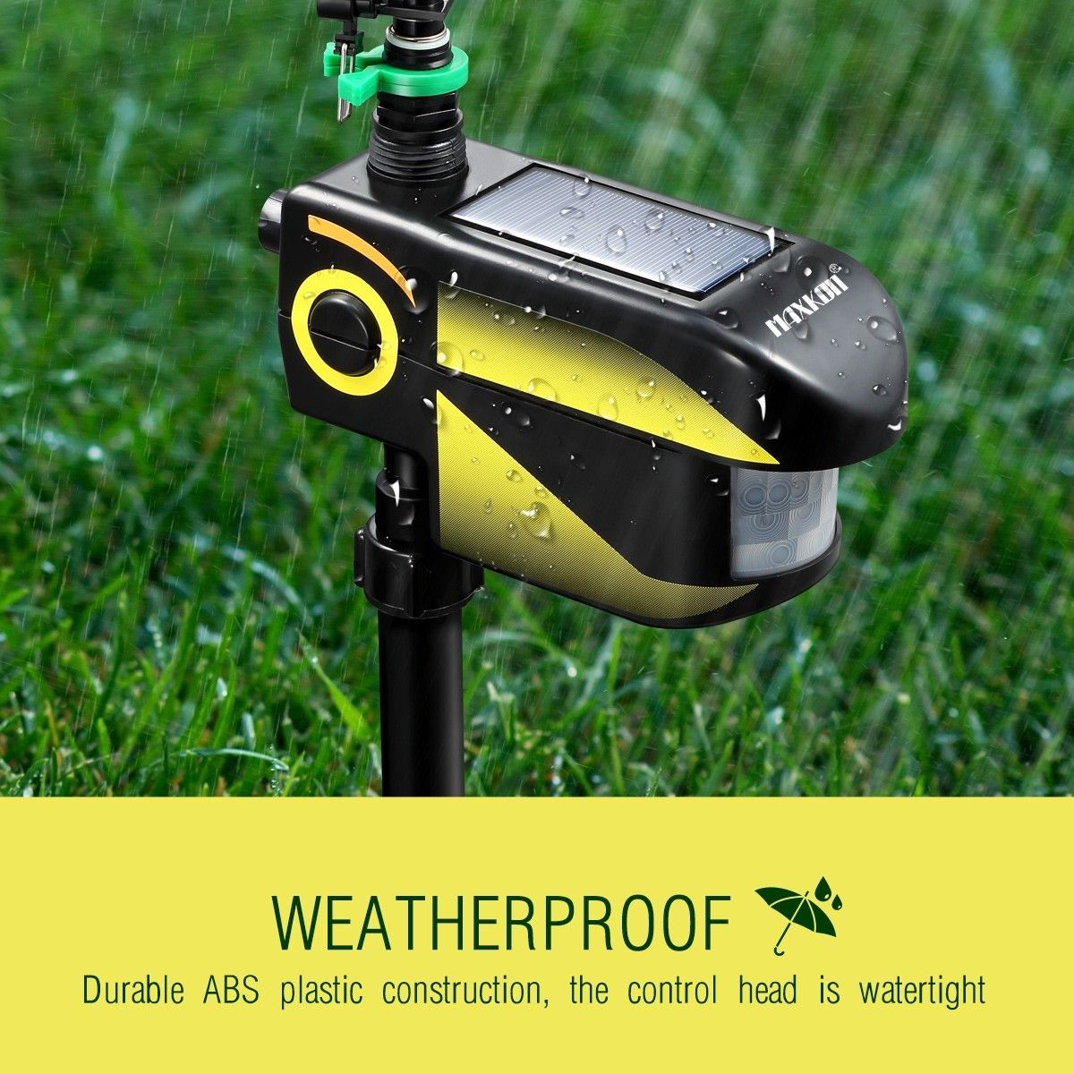 Motion Activated Sprinkler Solar Powered Pest Repeller Garden Animal