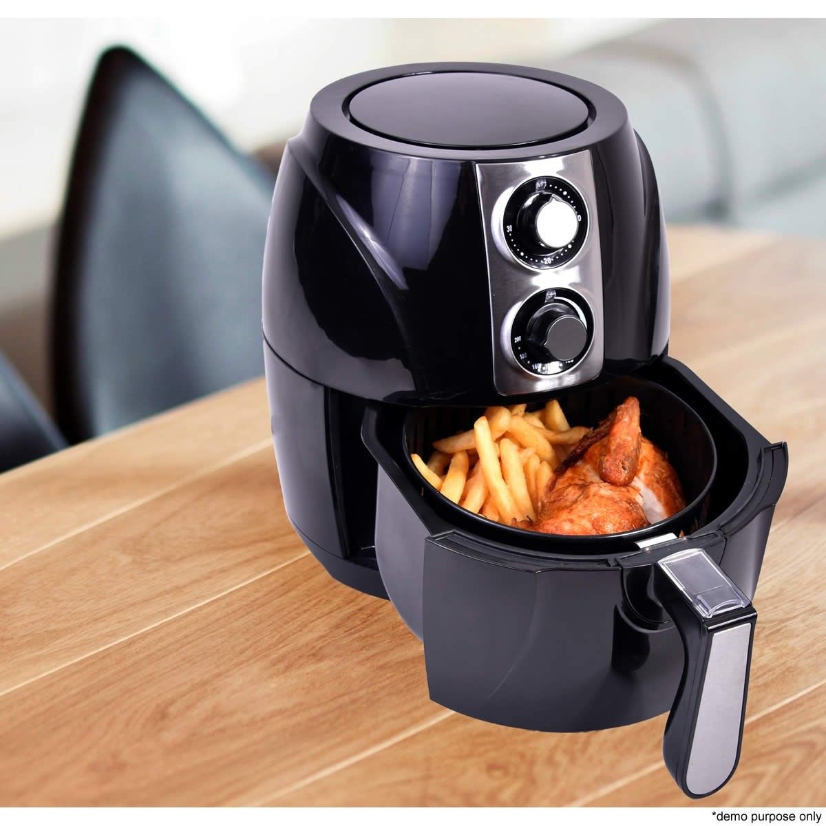 3L Turbo Air Fryer Cooker 1400W - Black | Crazy Sales