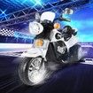 Kids Motorbike Harley Electric Motorcycle Ride on Toy Car w/3 Wheels - White