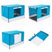 Cage Cover Enclosure for Wire Dog Cage Crate 36 inches BLUE