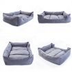 Pet Dog Cat Sofa Couch Cushion Bed HUSK L GREY