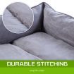 Pet Dog Cat Sofa Couch Cushion Bed HUSK L GREY