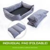 Pet Dog Cat Sofa Couch Cushion Bed HUSK S GREY