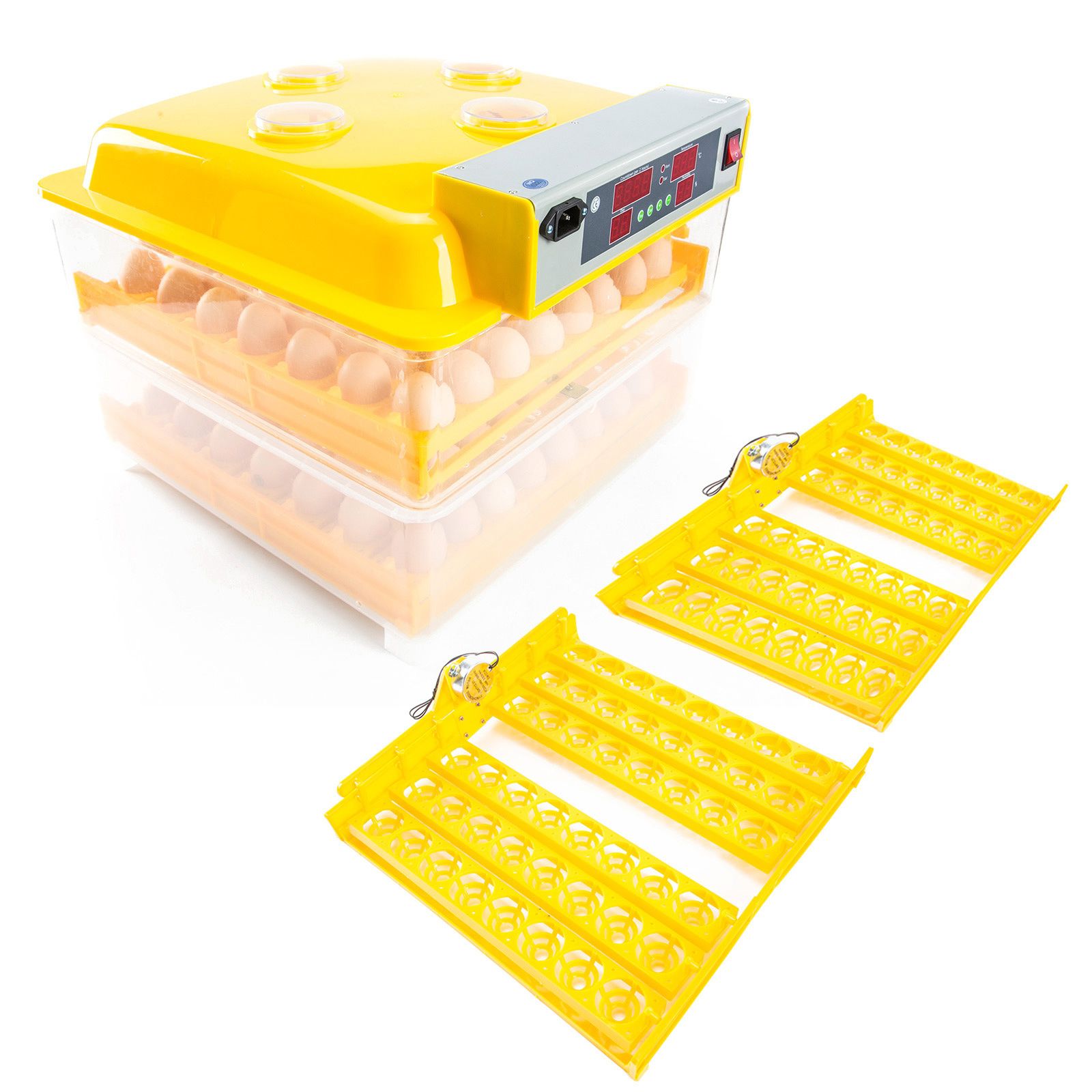 Eggs Digital Hatch Incubator Chicken Quail 96 Eggs Tray