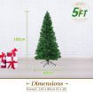 Fibre Optic LED Xmas Christmas Tree 5Ft 213 Branches