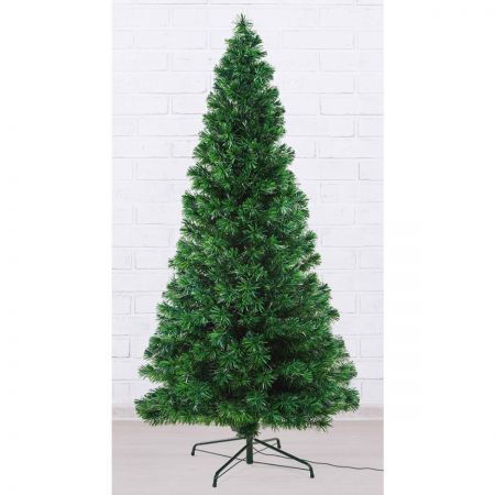 Fibre Optic LED Xmas Christmas Tree 7Ft 450 Branches + Bauble Balls