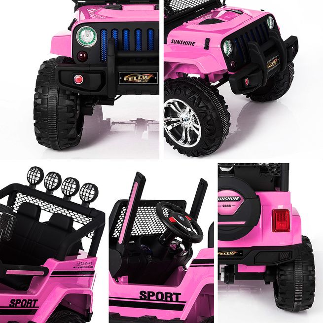 pink remote jeep